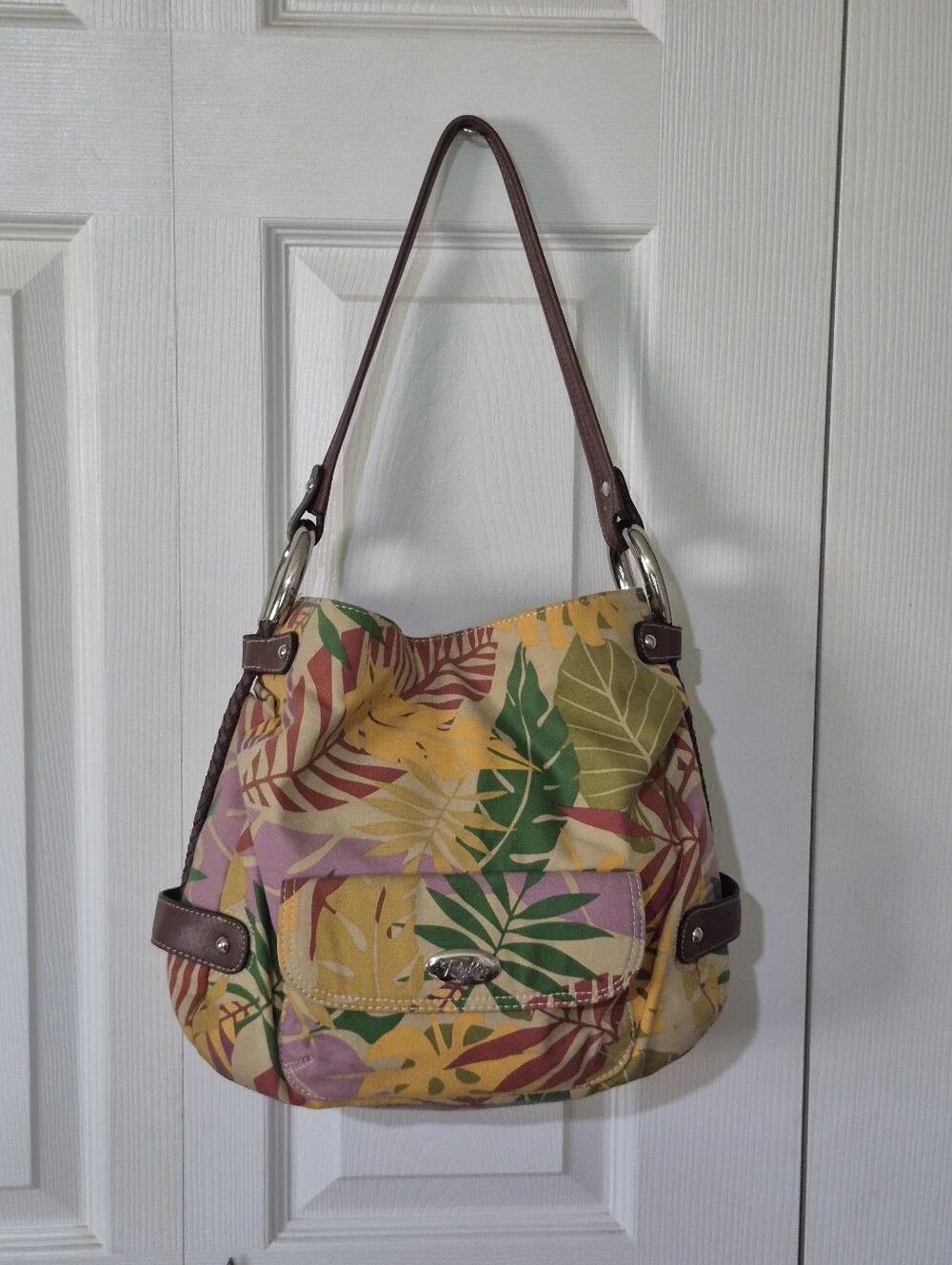 🌴 Relic palm leaf canvas beach bag tote